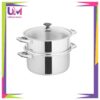 Stainless Steel Classic Steamer With Glass Lid