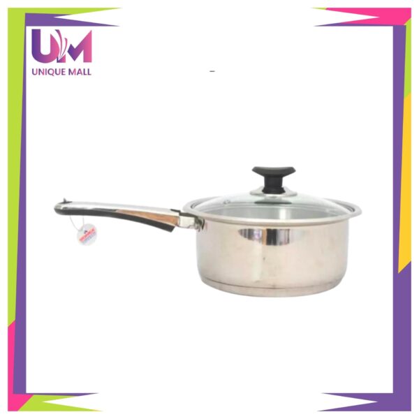 Sauce pan with glass lid Stainless Steel
